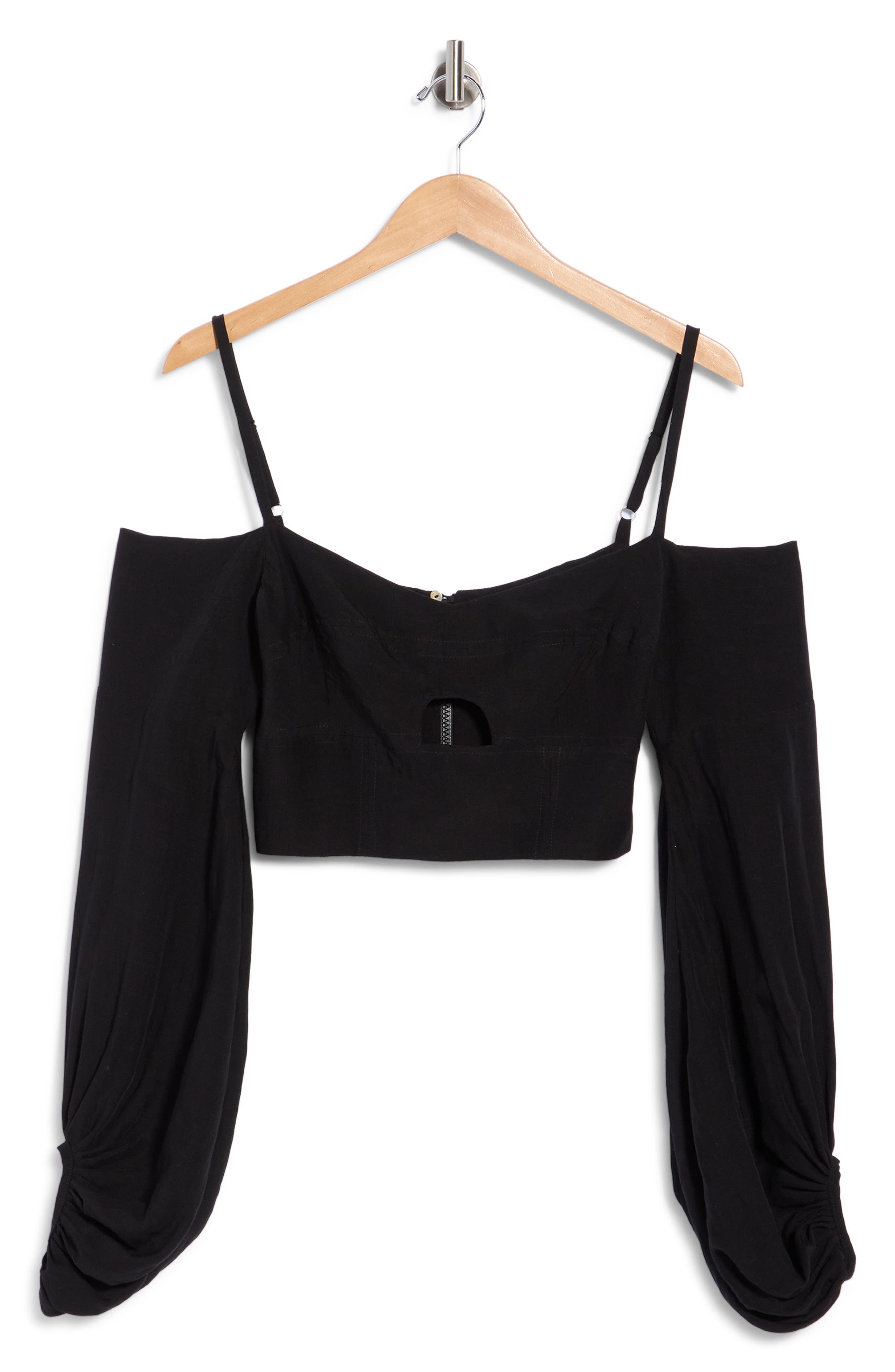 Ashton Cold Shoulder Crop Top
