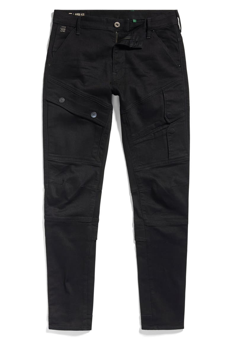 Airblaze 3D Skinny Jeans, Alternate, color, PITCH BLACK