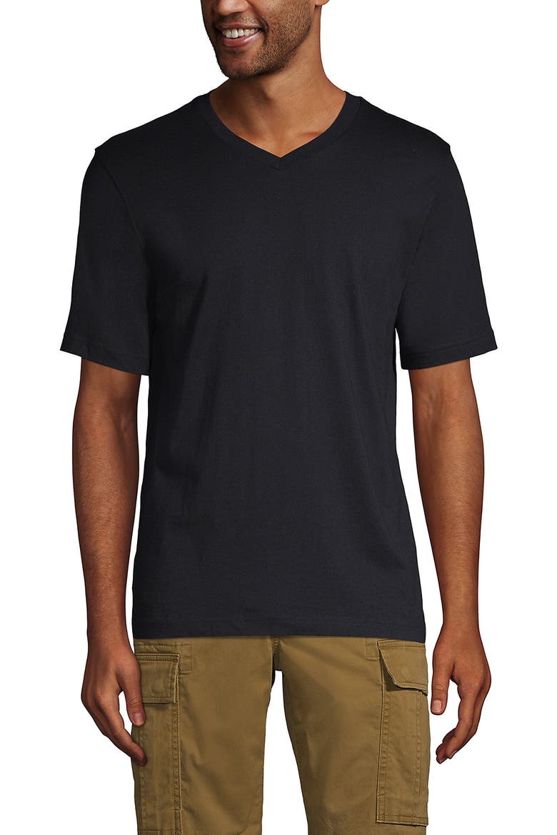 Super-T Short Sleeve V-Neck T-Shirt, Main, color, Black