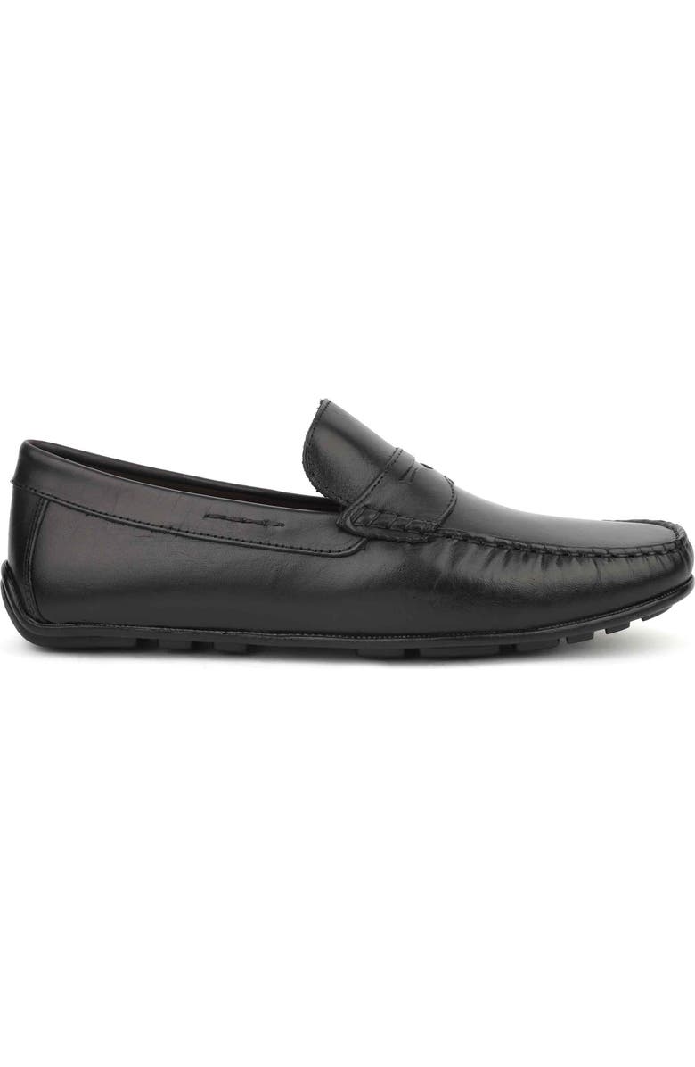 DRIVER CLUB USA Nebraska Penny Loafer, Alternate, color, Black Napa