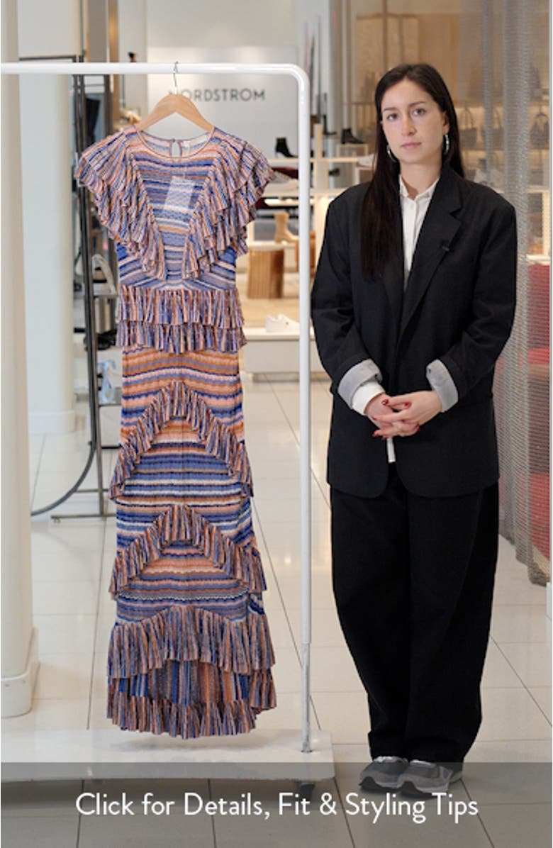 Raina Ruffle Lace Maxi Dress, sales video thumbnail