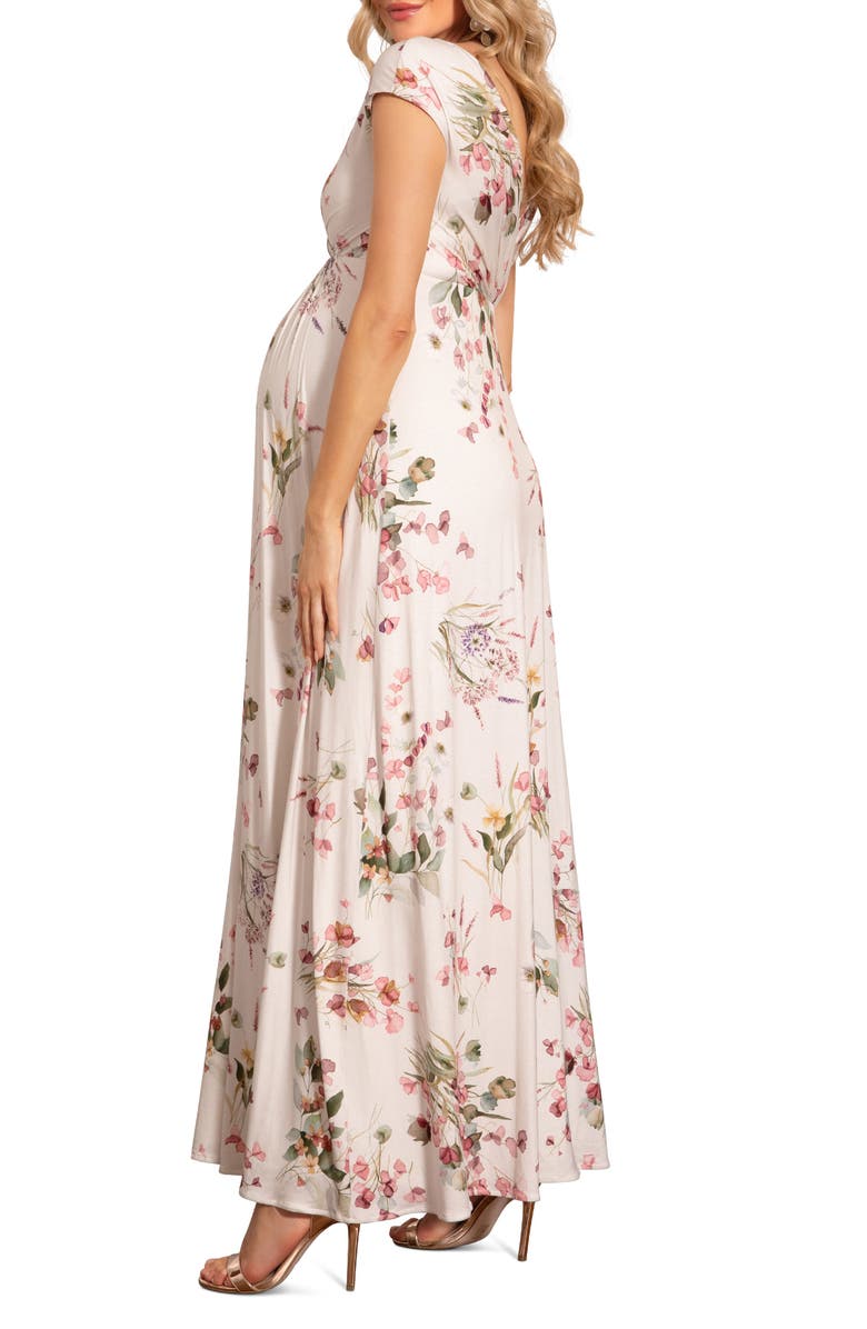 Tiffany Rose Francesca Floral Maternity Gown, Alternate, color, 