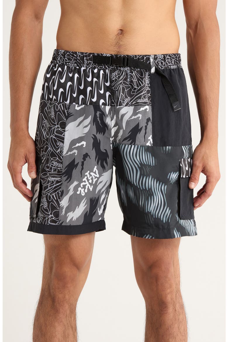 7-Inch Volley Swim Trunks, Main, color, BLACK