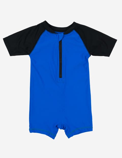 Baby One-Piece Rashguard, UPF 50+ Sun Protection Swimwear