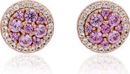 SUZY LEVIAN Cluster Halo Stud Earrings