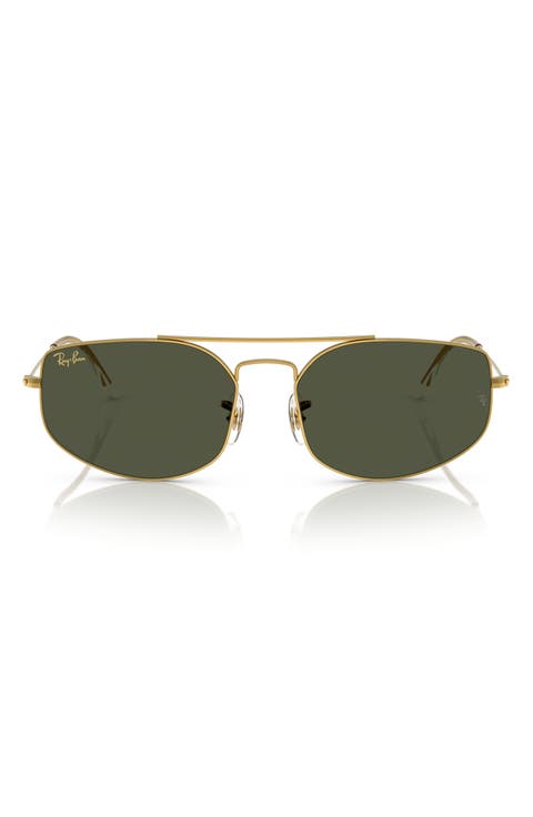 57mm Irregular Oval Sunglasses