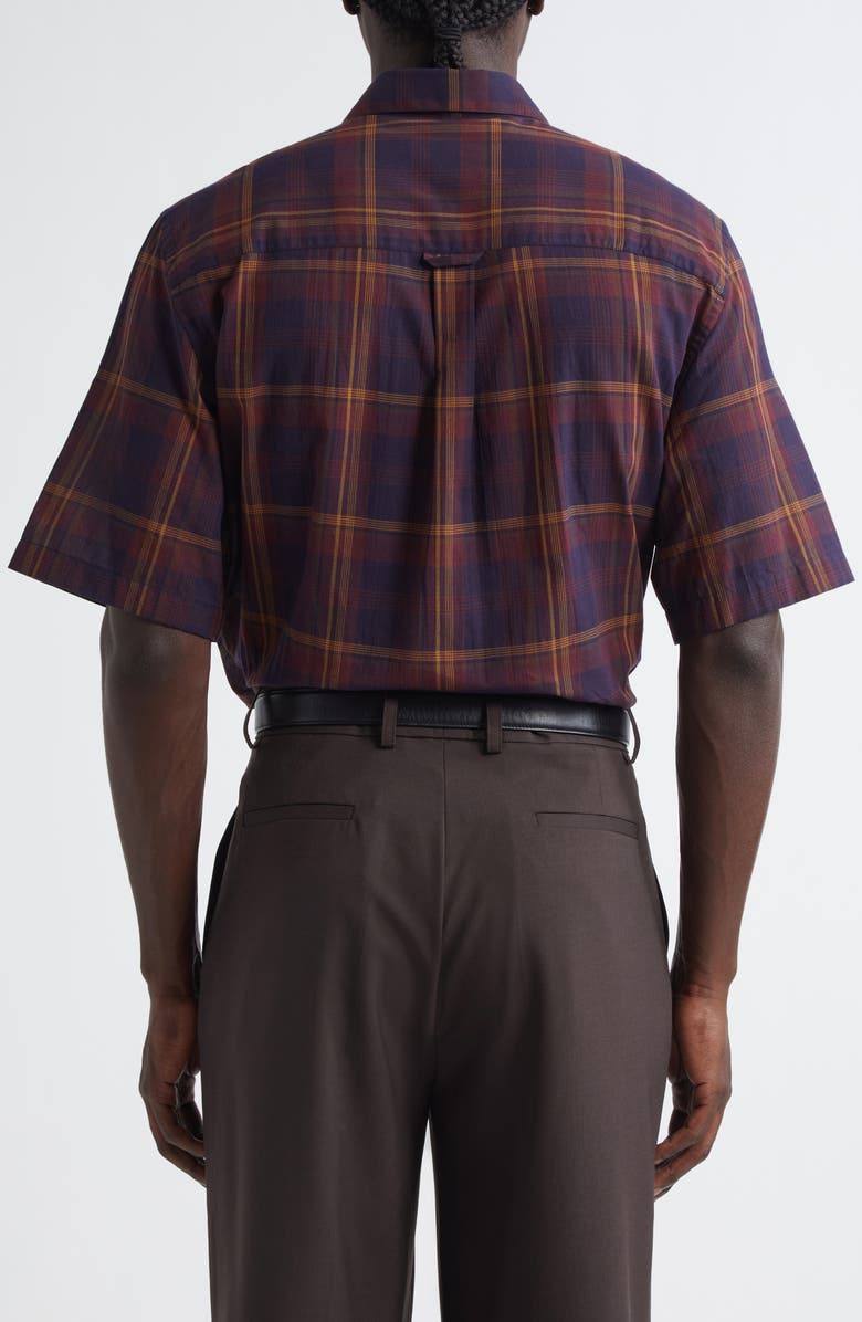 De Bonne Facture Plaid Cotton Painter's Shirt, Alternate, color, 