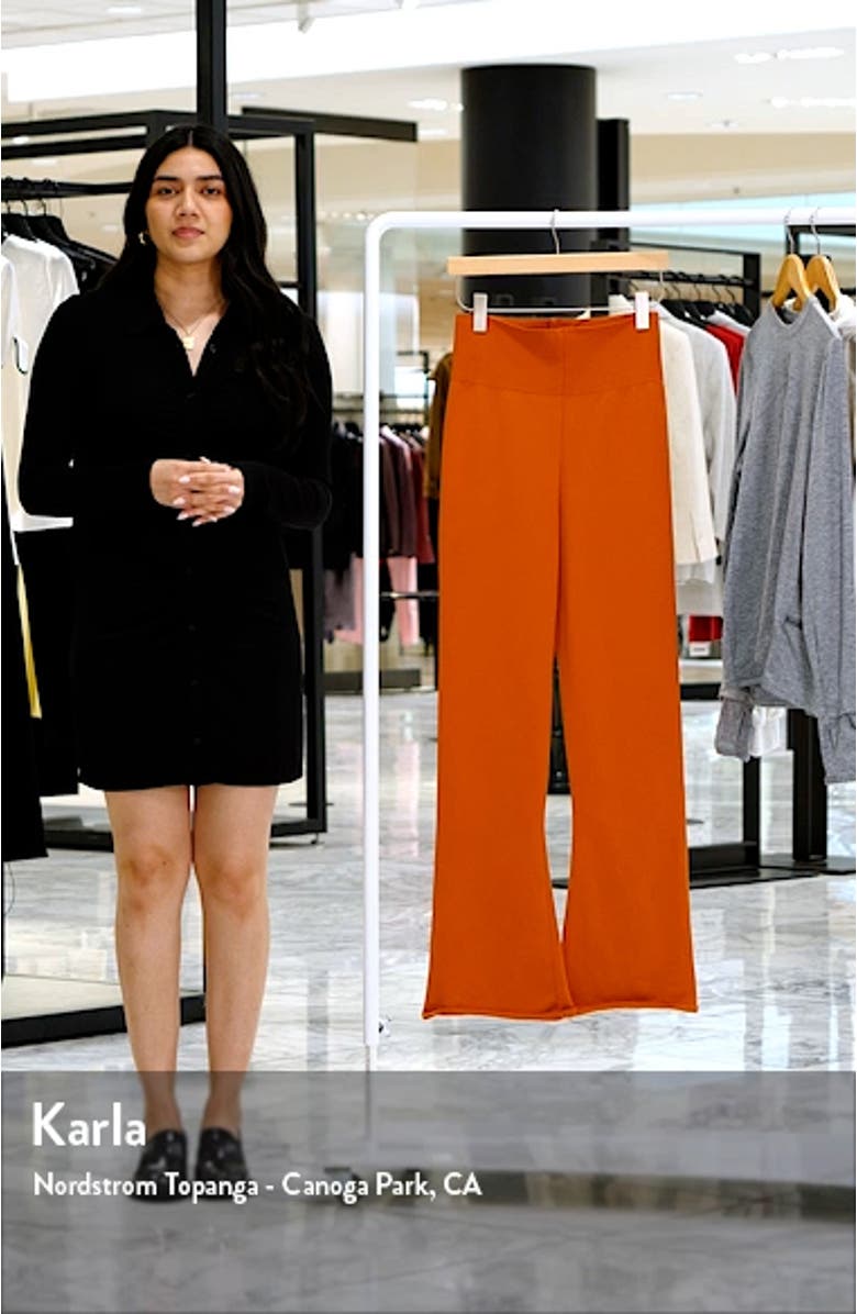 Chill High Waist Knit Flare Leggings, sales video thumbnail