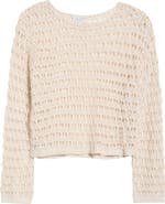 PacSun Willa Cotton Blend Open Stitch Sweater
