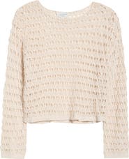 PacSun Willa Cotton Blend Open Stitch Sweater