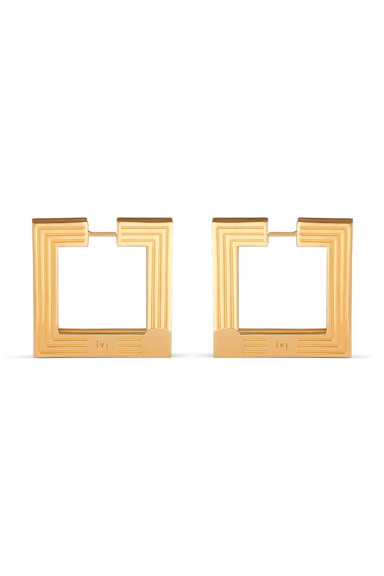 Large Aurelia Hoop Earrings, Main, color, YELLOW GOLD