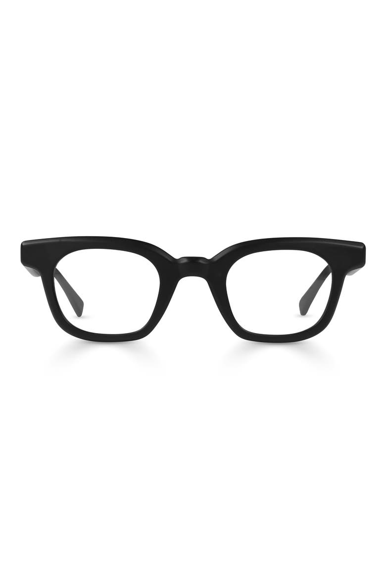 Source Material 43mm Square Reading Glasses, Main, color, MATTE BLACK
