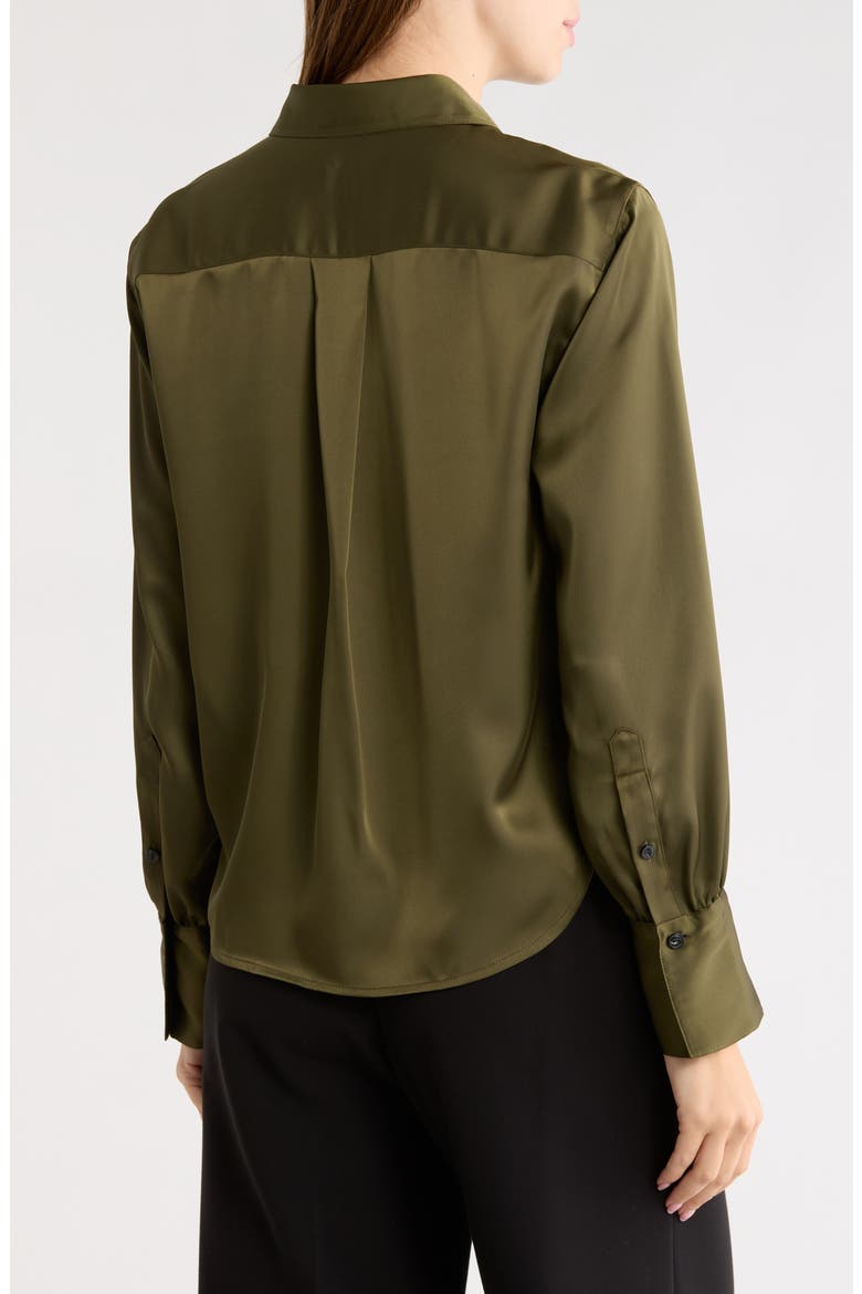 Andre Satin Shirt, Alternate, color, OLIVE