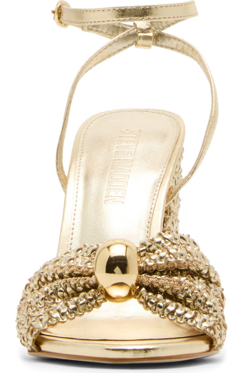 Steve Madden Cheyla Ankle Strap Sandal, Alternate, color, Gold