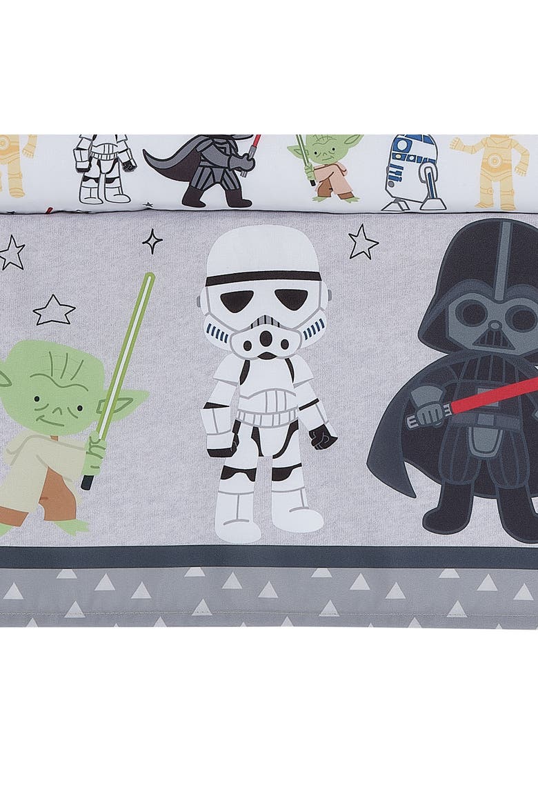 Star Wars Classic 3-Piece Baby Crib Bedding Set - Yoda/Darth Vader, Alternate, color, Multicolor
