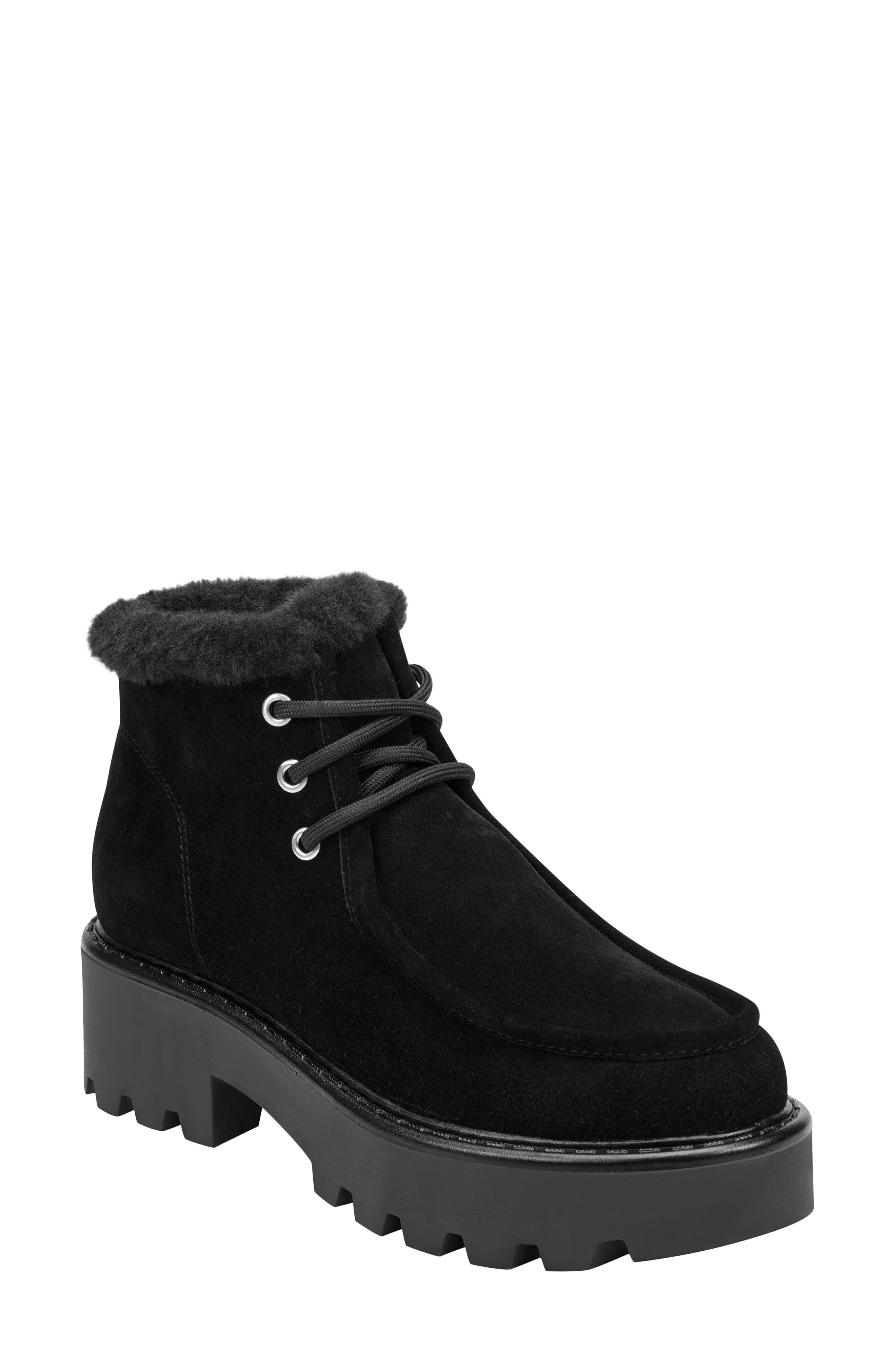 Marc Fisher LTD Percy Suede Bootie, Main, color, Black