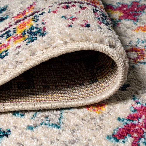 Jonathan Y Modern Persian Boho Floral Area Rug In Beige/multi