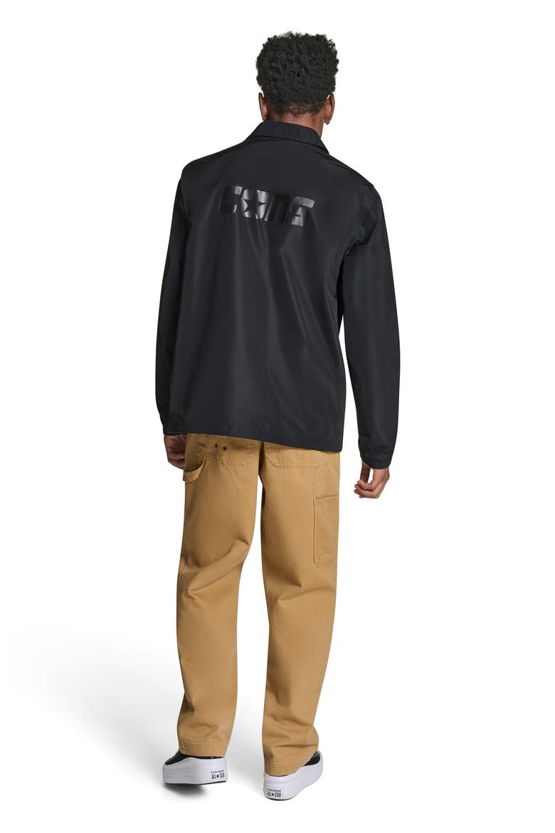 CONS Andover Skate Button Up Jacket, Alternate, color, CONVERSE BLACK
