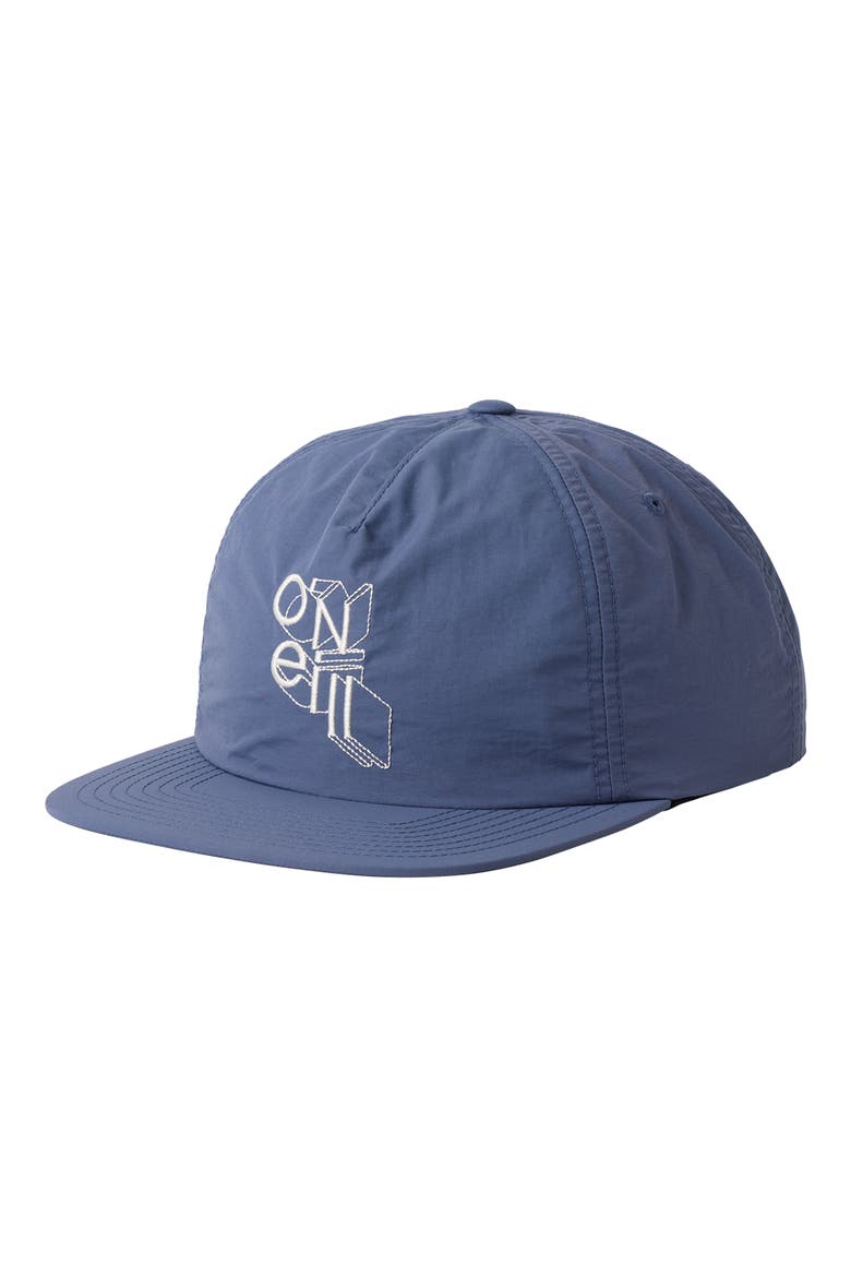 Logo Embroiderded Snapback Baseball Cap, Main, color, NAVY
