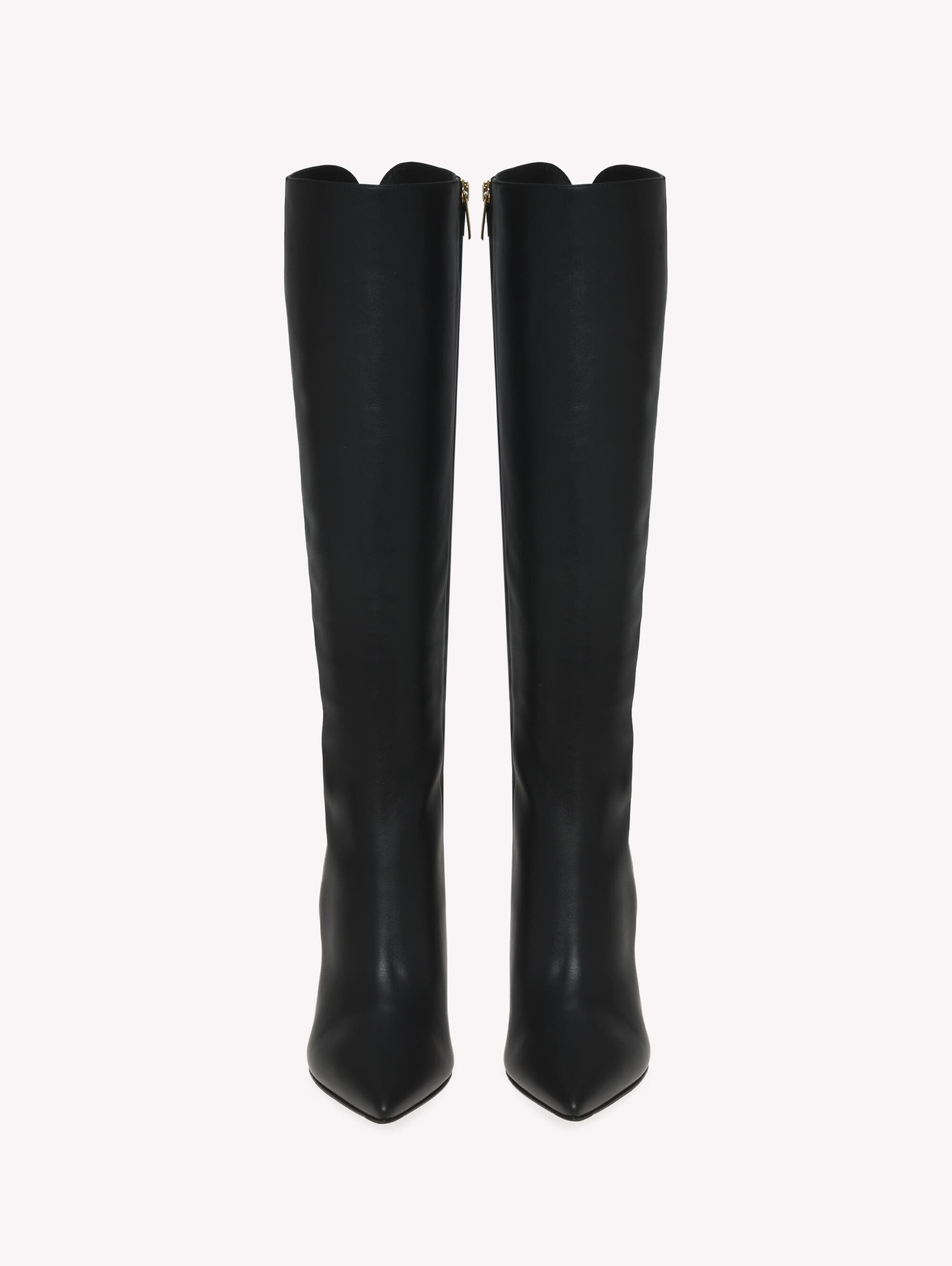 Lyell Boots, Alternate, color, Black Calf Leather