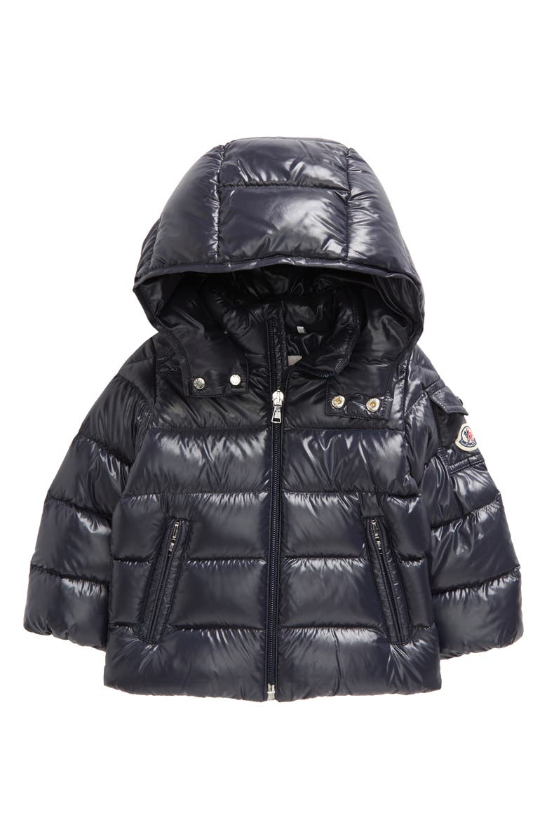 Moncler Kids' Maya Lacquered Nylon Down Jacket, Main, color, Blue