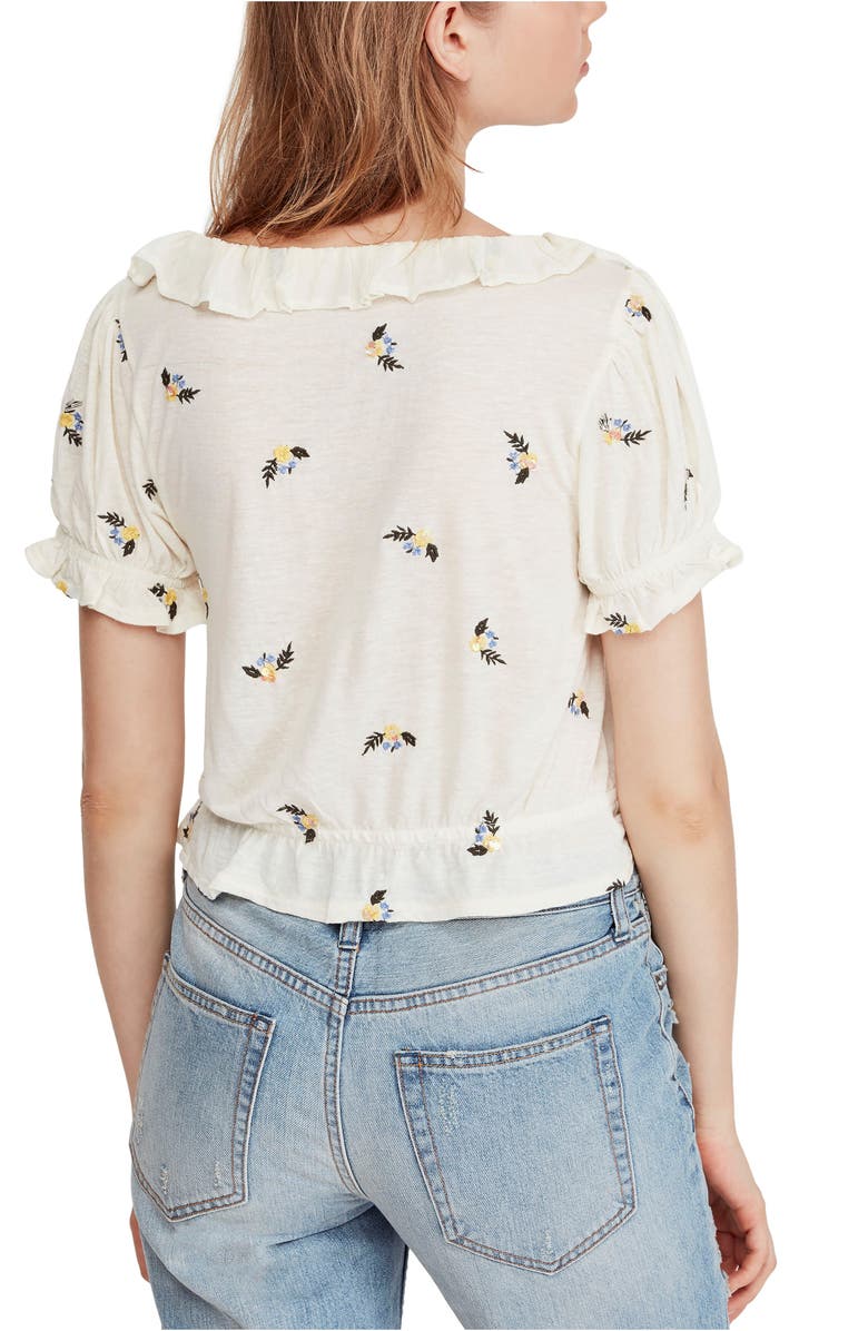 Free People Full Bloom Ruffle Top, Alternate, color,