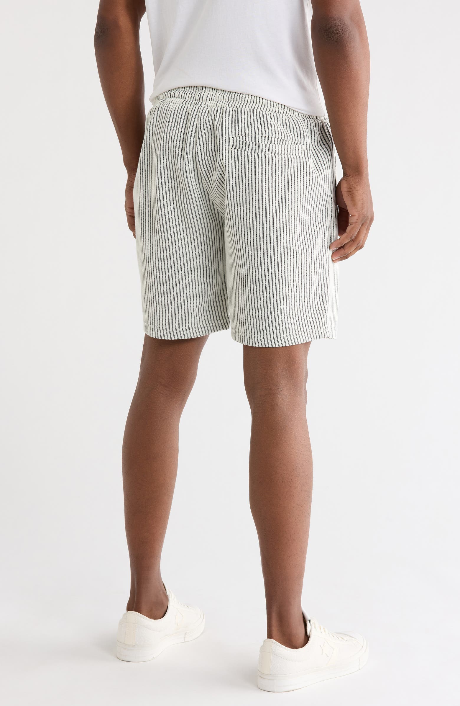 FLEECE FACTORY Rib Stripe Shorts | Nordstromrack