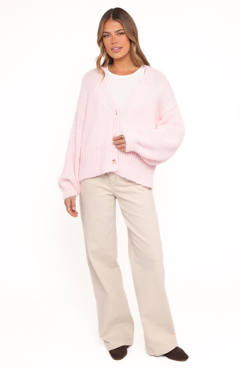 Petal & Pup Selina Balloon Sleeve Cardigan, Alternate, color, Pale Pink