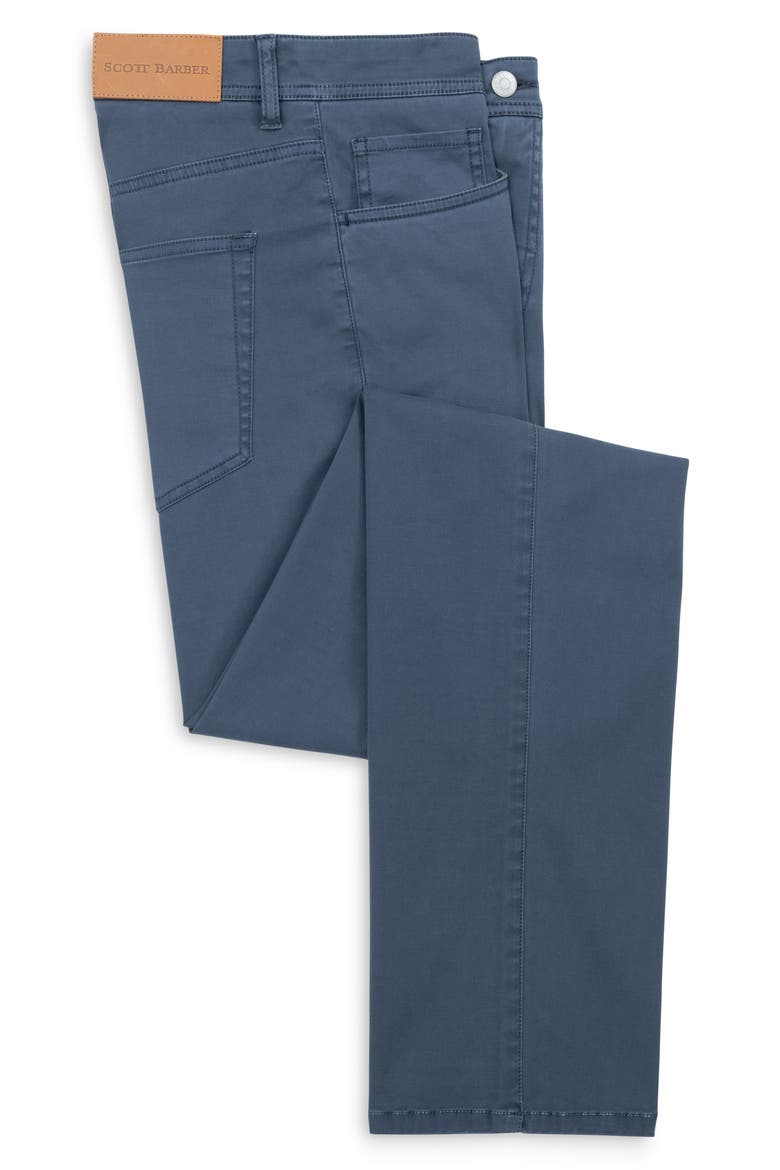 Savannah Straight Leg Twill 5-Pocket Pants, Alternate, color, INDIGO