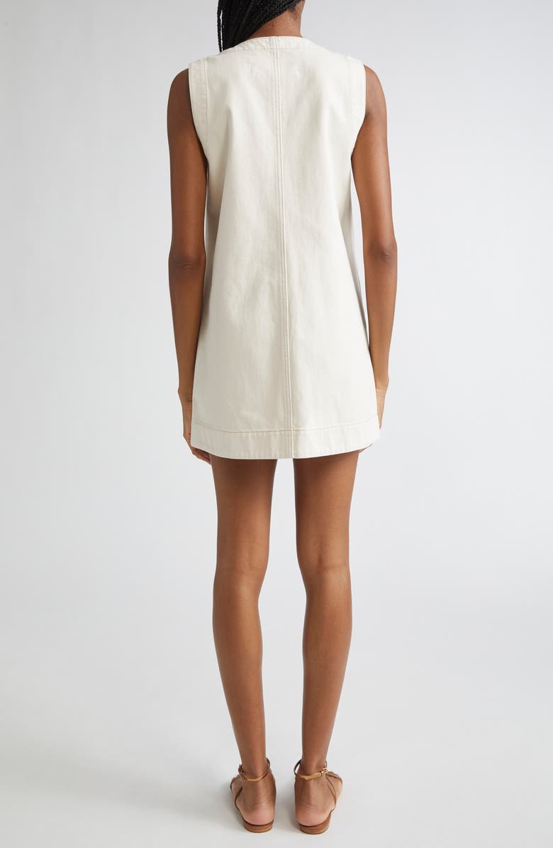 Veronica Beard Oakley Sleeveless Shift Dress, Alternate, color, Ecru