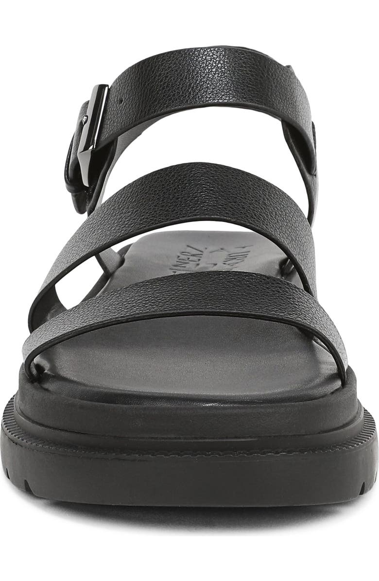 Naturalizer Avenue Ankle Strap Platform Sandal, Alternate, color, Black