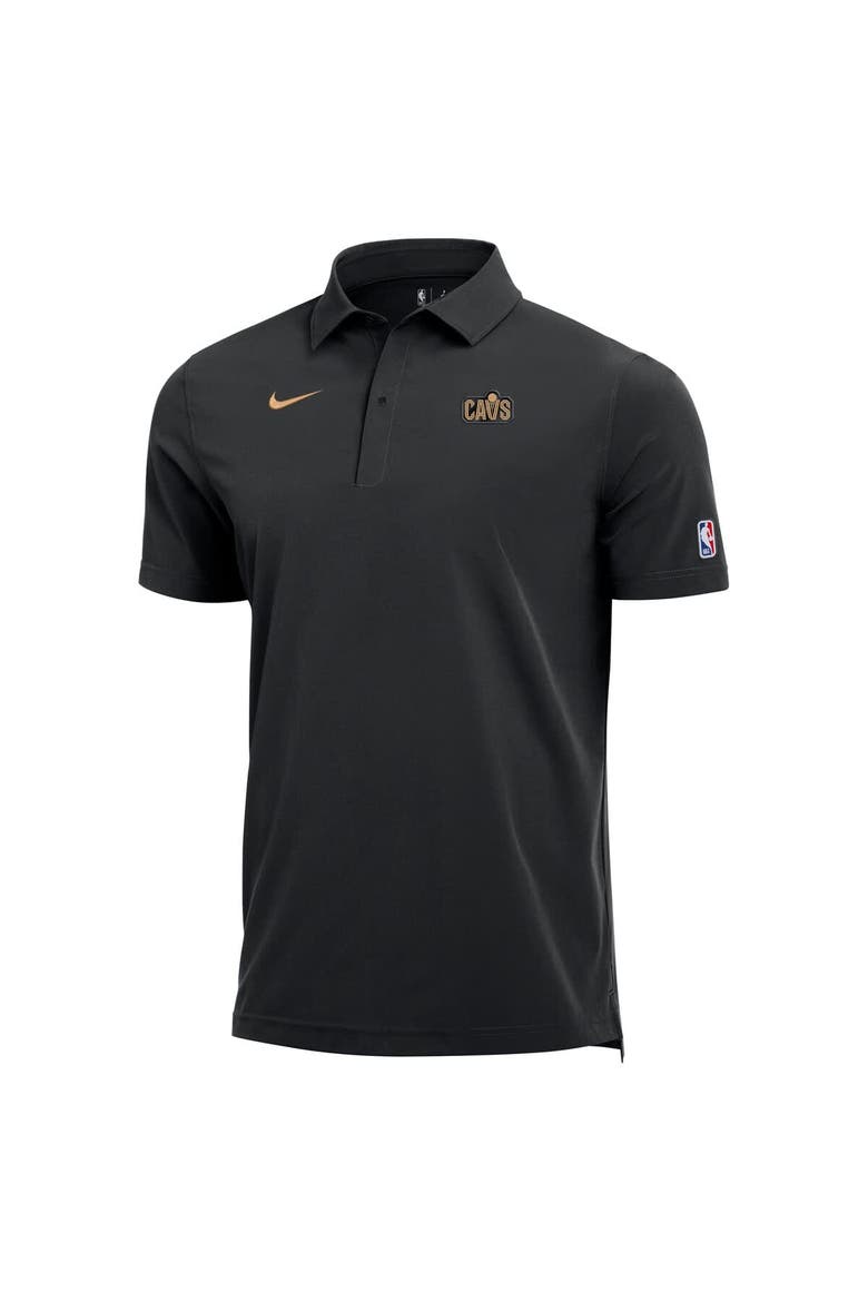 Men's Nike  Black Cleveland Cavaliers 2025/26 Authentic Dri-FIT Coaches Polo, Alternate, color, Black