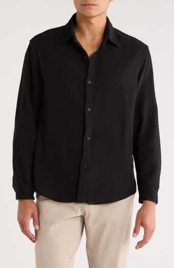 DENIM AND FLOWER Relaxed Fit Textured Button-Up Shirt