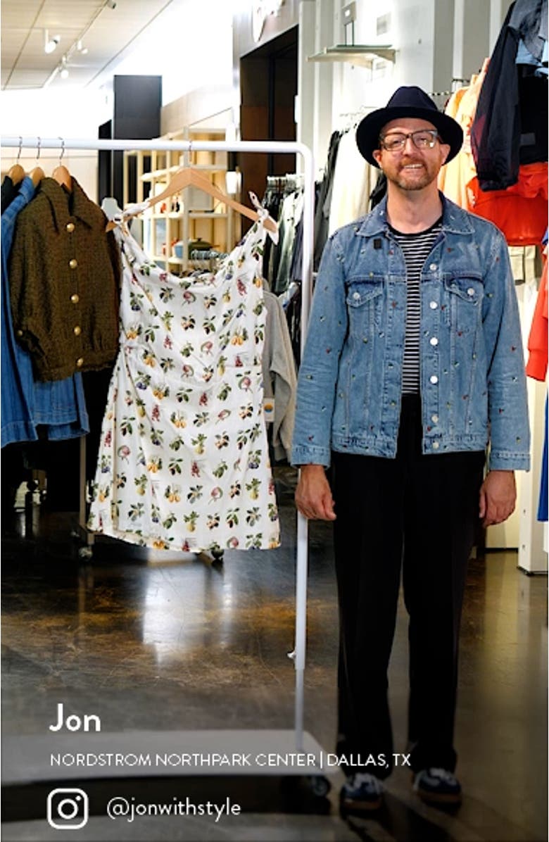 Mariella Asymmetric Tie Strap Minidress, sales video thumbnail