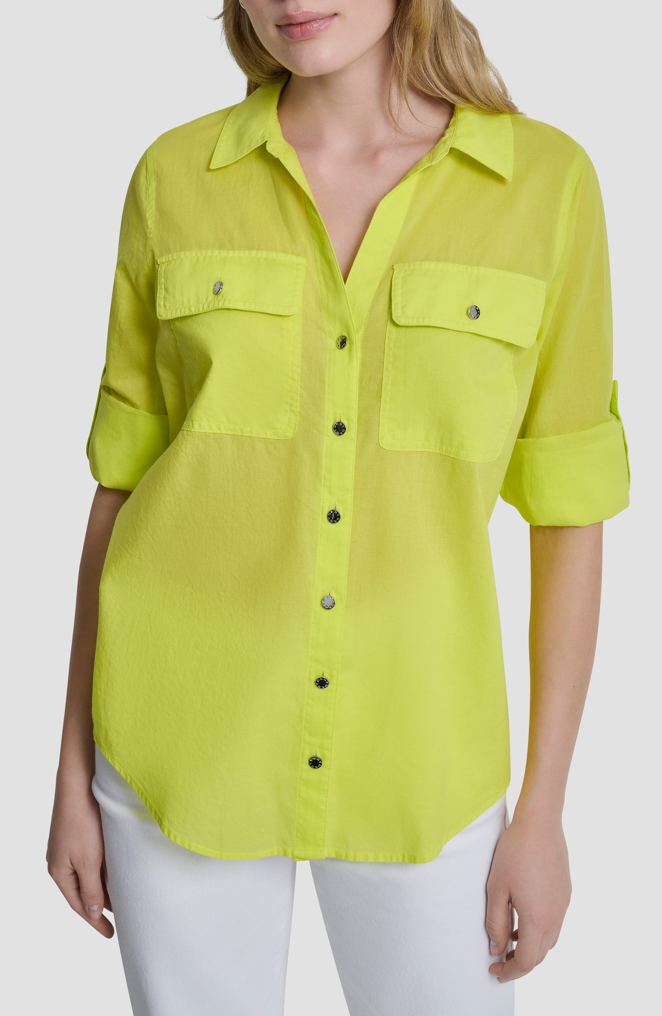 Short Sleeve Roll Tab Shirt - image 5