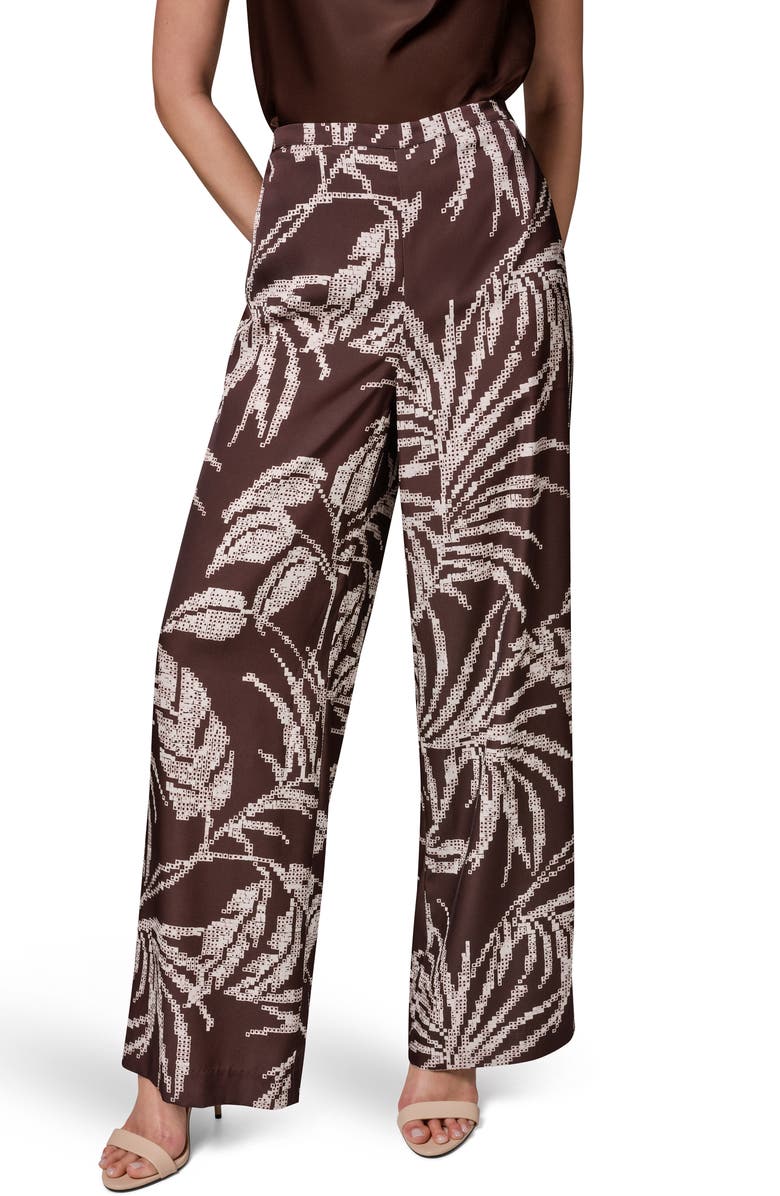 Donna Karan New York Print Wide Leg Pants, Main, color,