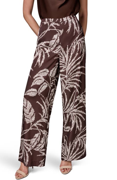 Print Wide Leg Pants