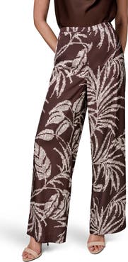 Donna Karan New York Print Wide Leg Pants