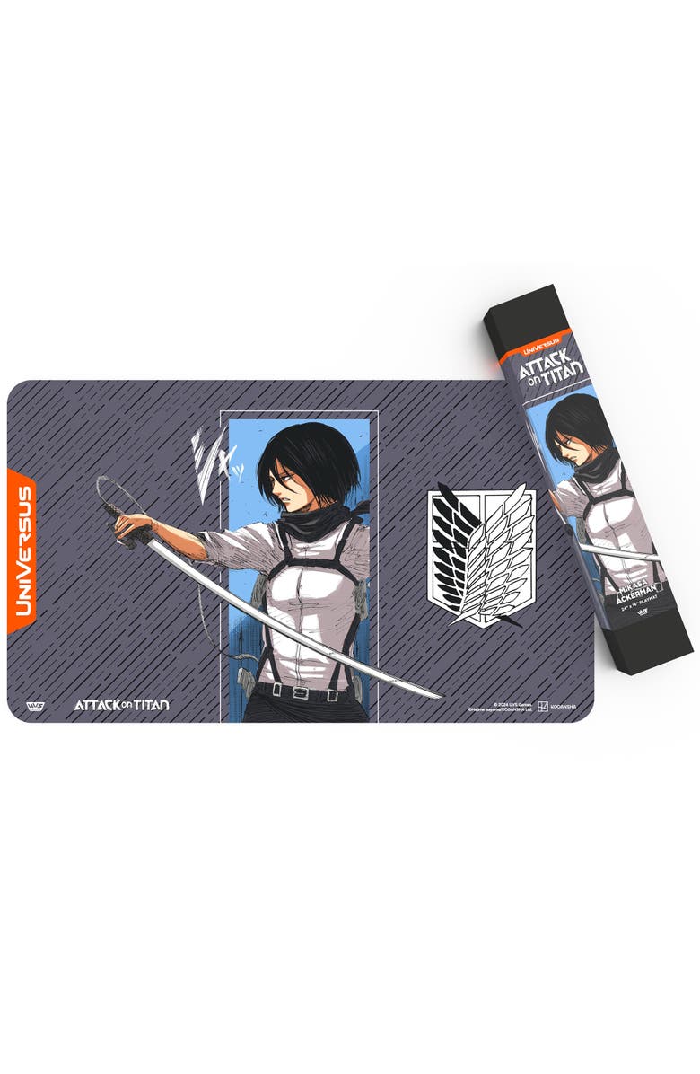 UniVersus Attack On Titan Battle For Humanity Mikasa Ackerman Playmat, Alternate, color, Multicolored