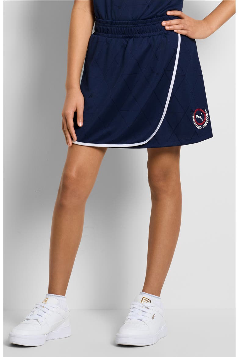 Kids' Showtime Piqué Skort, Alternate, color, BLUE/ BLACK