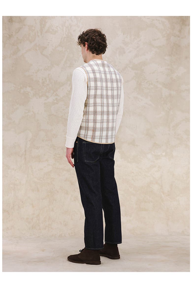Wool Check Gilet, Alternate, color, Multicolor