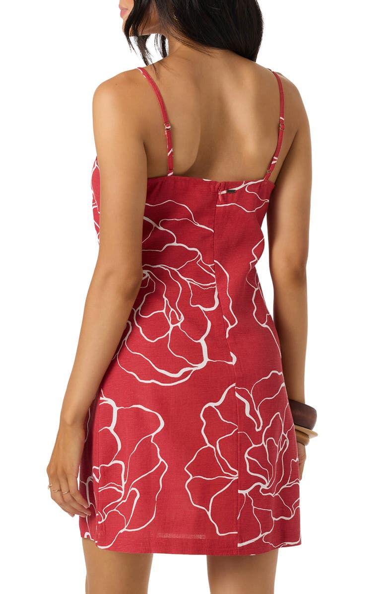 O'Neill Cecilia Floral Print Sleeveless Minidress, Alternate, color, 