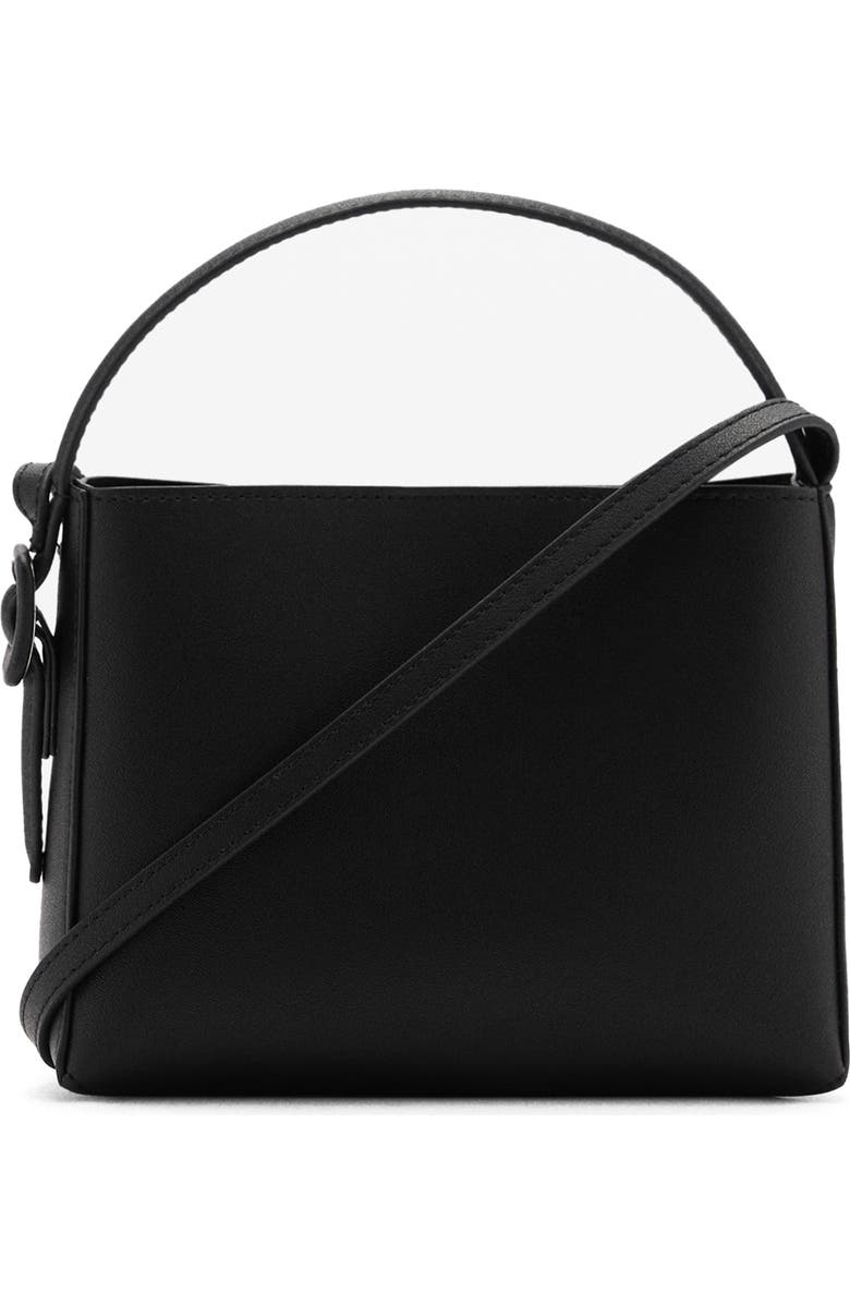 MANGO Faux Leather Crossbody Bag, Main, color,