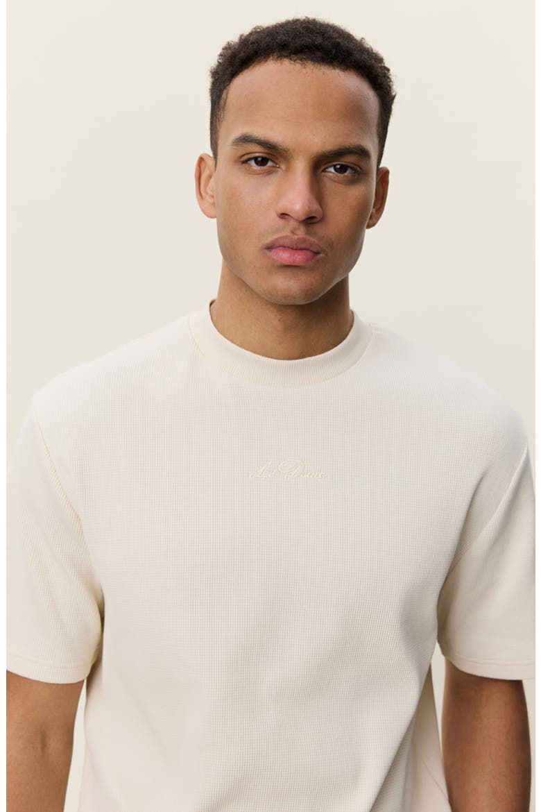 Signature Waffle T-Shirt, Alternate, color, IVORY