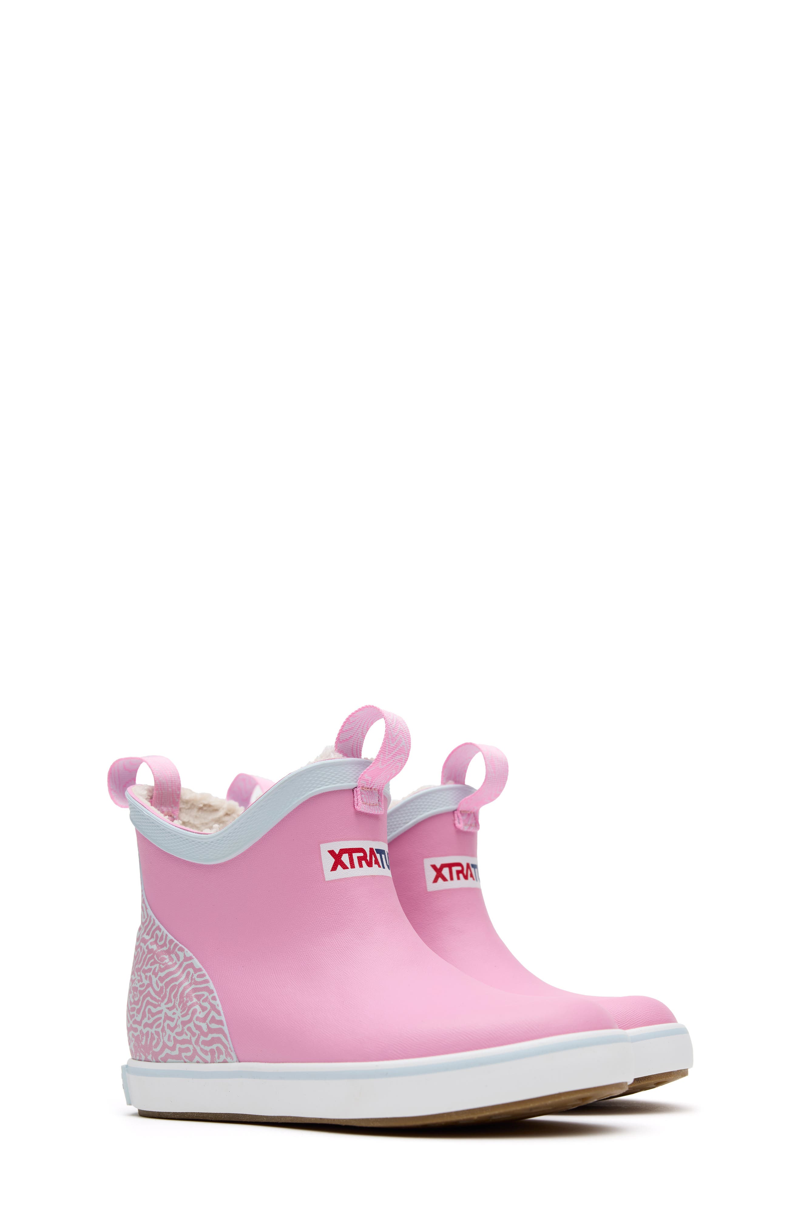 Trolling Ice Fleece Lined Waterproof Ankle Deck Boot, Alternate, color, ORCHID