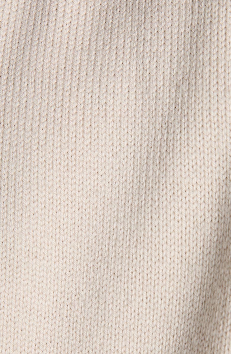 Moncler Wool Knit & Quilted Down Cardigan, Alternate, color, Soft Beige