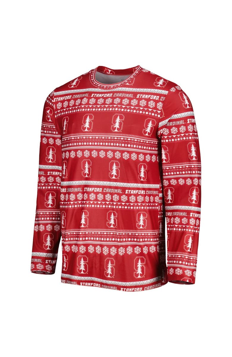 CONCEPTS SPORT Men's Concepts Sport Cardinal Stanford Cardinal Swivel Long Sleeve T-Shirt & Pants Sleep Set, Alternate, color, Cardinal