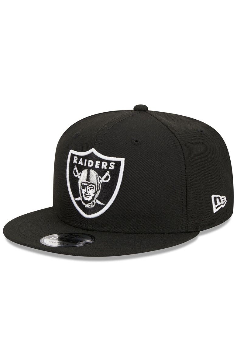 New Era Unisex New Era  Black Las Vegas Raiders The NFL ASL Collection by Love Sign Side Patch 9FIFTY Snapback Hat, Alternate, color, 
