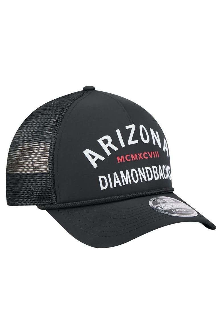 Men's New Era  Black Arizona Diamondbacks Minimalist 9FORTY A-Frame Adjustable Hat, Alternate, color, Black