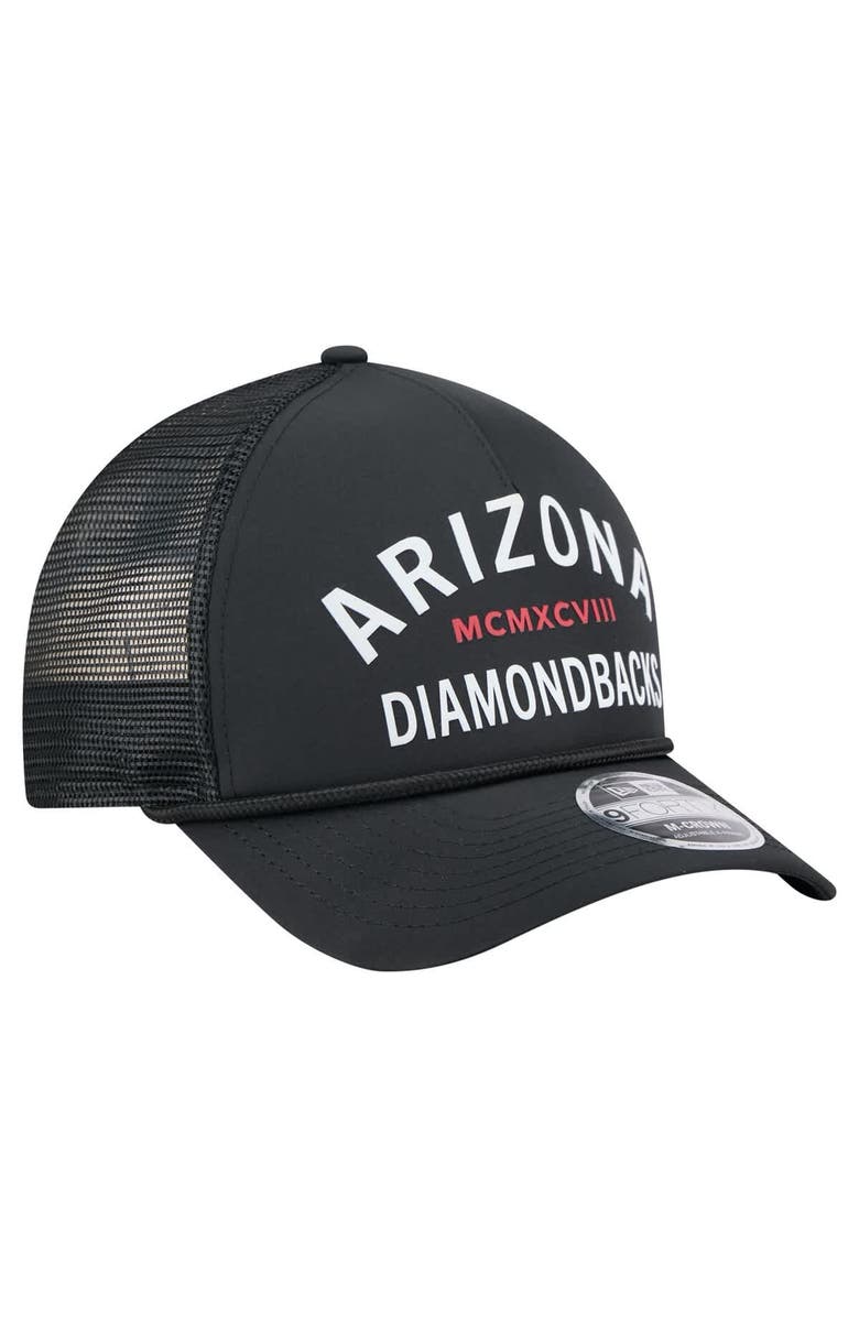 New Era Men's New Era Black Arizona Diamondbacks Minimalist 9FORTY A-Frame Adjustable Hat, Alternate, color, Black